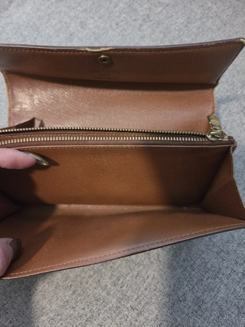 Vintage Louis Vuitton Monogram Canvas Snap Wallet - Dark Brown/Gold Monogram